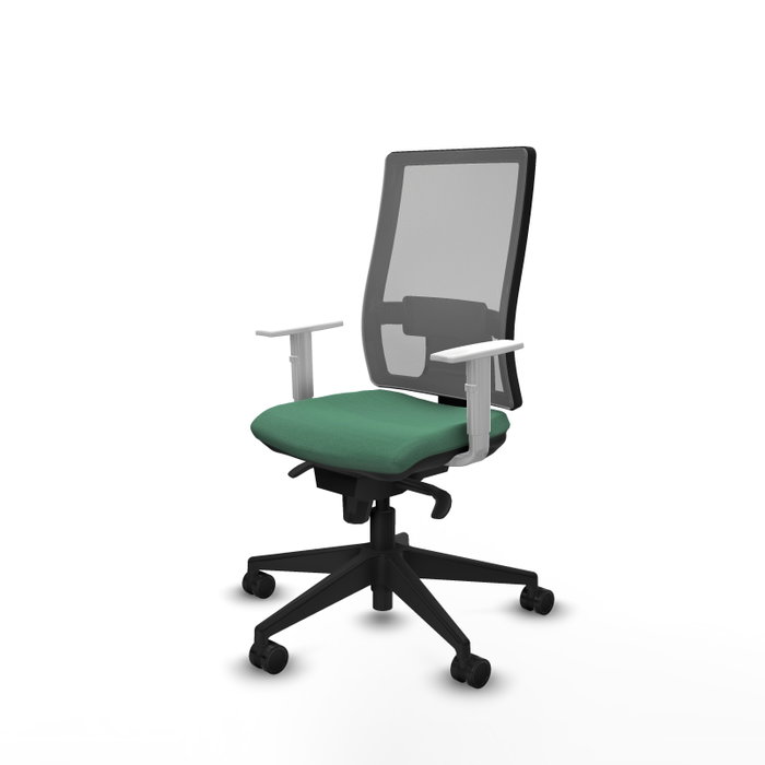 PIQUERAS Y CRESPO Silla de oficina Horna con mecanismo Sincro Verde esmeralda y Gris PIQUERAS Y CRESPO Silla de oficina Horna con mecanismo Sincro Verde esmeralda y Gris