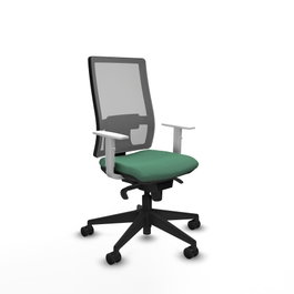 PIQUERAS Y CRESPO Silla de oficina Horna con mecanismo Sincro Verde esmeralda y Gris