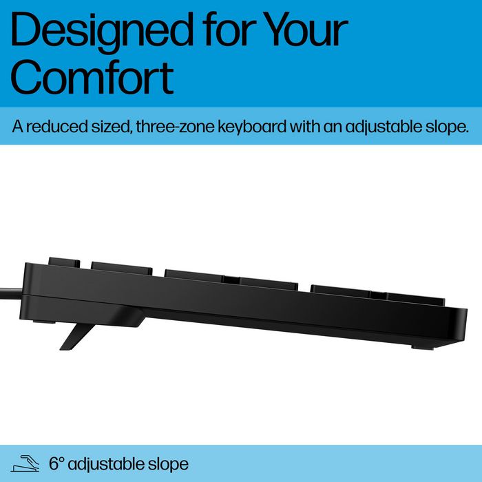 HP 320K Teclado USB con Cable para Escritorio - SWISS HP 320K Teclado USB con Cable para Escritorio - SWISS