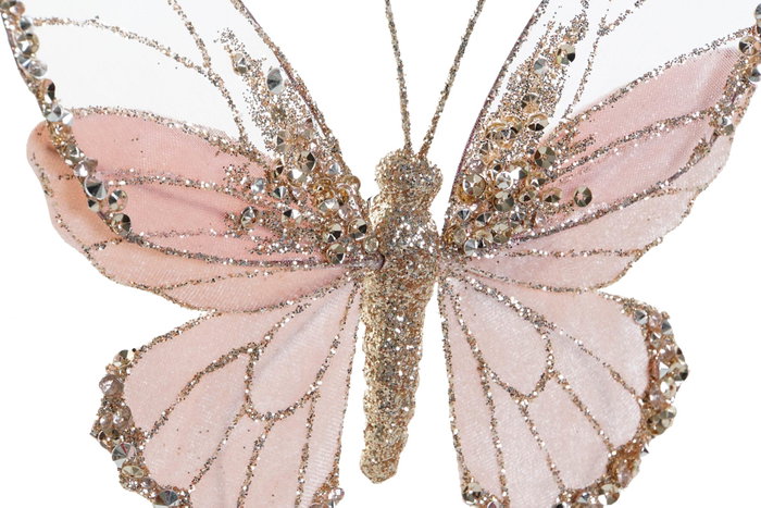 DKD Home Decor Decoración Colgante de Mariposa Multicolor
