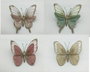 DKD Home Decor Decoración Colgante de Mariposa Multicolor