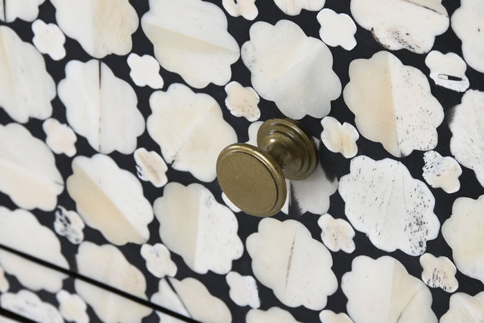 DKD Home Decor Cómoda Bone 23 Bicolor Hueso