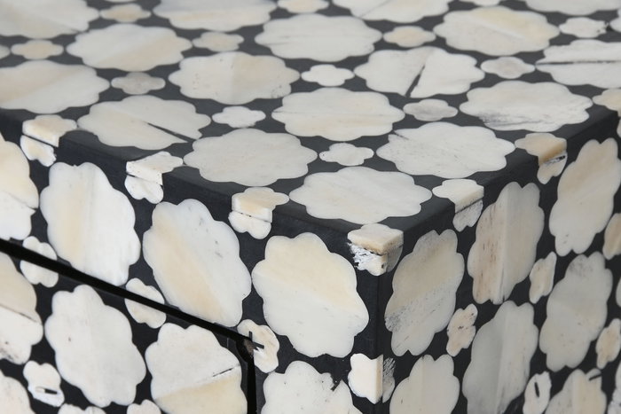 DKD Home Decor Cómoda Bone 23 Bicolor Hueso