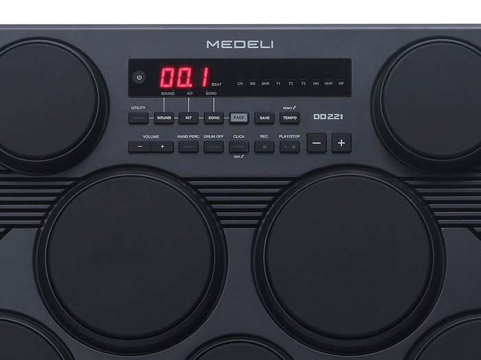 Batería Digital Medeli de Sobremesa 7 Pads con Sensibilidad