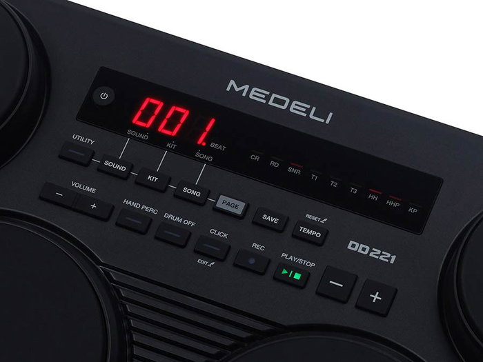 Batería Digital Medeli de Sobremesa 7 Pads con Sensibilidad