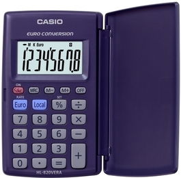 Calculadora De Bolsillo Casio 8 Digitos Hl-820 Vera Con Tapa
