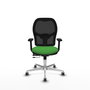 PIQUERAS Y CRESPO Silla de oficina Jorquera Verde con mecanismo Sincro/Traslack
