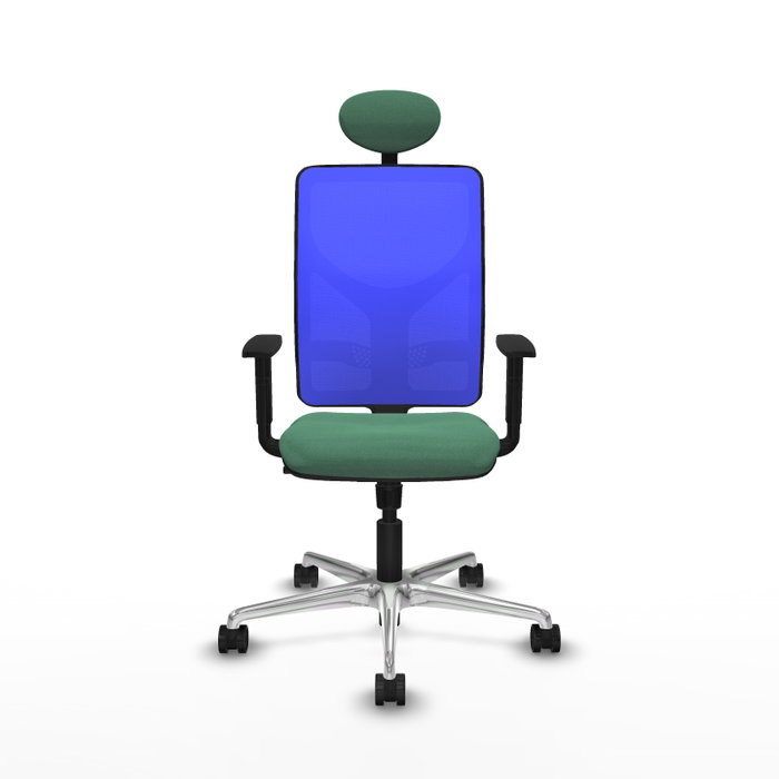 PIQUERAS Y CRESPO Silla de oficina Motilla con mecanismo Sincro, Verde esmeralda y Azul PIQUERAS Y CRESPO Silla de oficina Motilla con mecanismo Sincro, Verde esmeralda y Azul