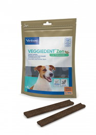 Virbac Veggiedent Zen Dental Sticks para Perros Pequeños (5-10 kg) - 15 Unidades