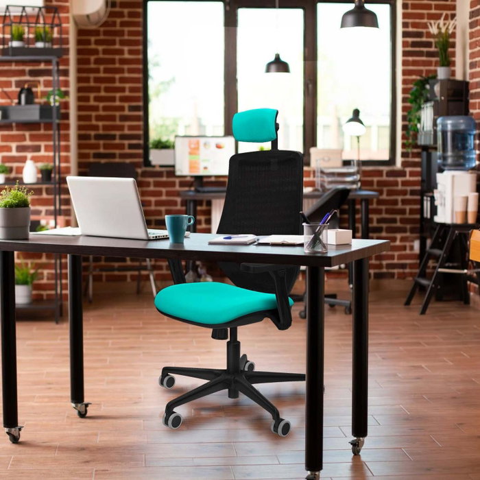 PIQUERAS Y CRESPO Silla de oficina Mardos con Mecanismo Sincro Pistacho y Negro PIQUERAS Y CRESPO Silla de oficina Mardos con Mecanismo Sincro Pistacho y Negro