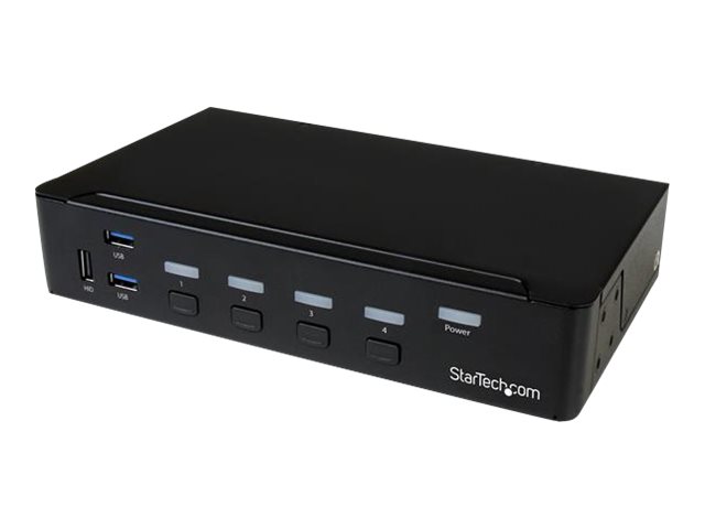 Startech.com Switch KVM SV431Dpu3A2 4 Puertos DisplayPort 4K con Hub USB 3.0