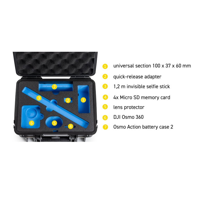 B&W Action.case PP.41 Negro para DJI Osmo 360