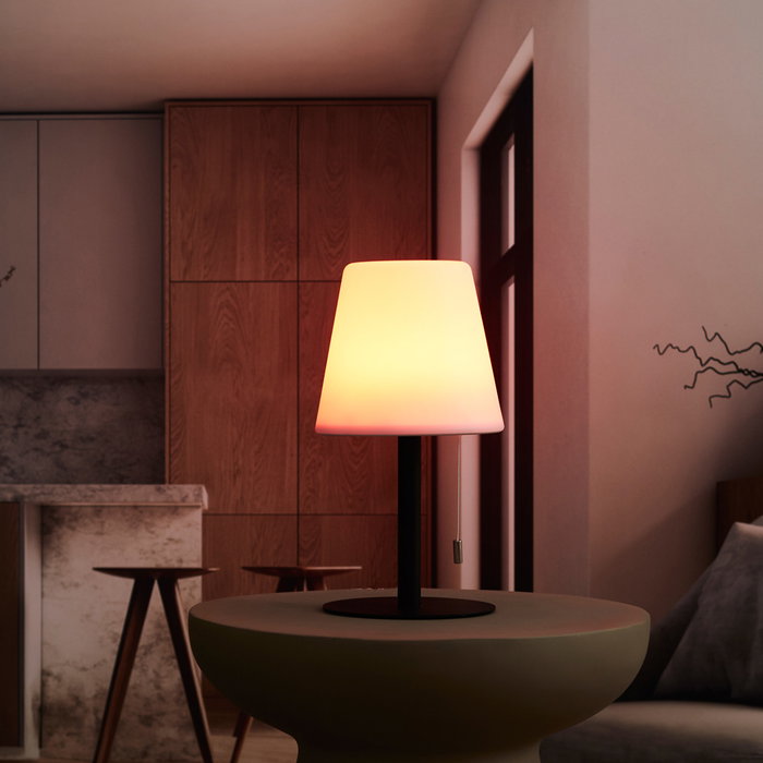 Home Deco Factory Lámpara de Mesa Recargable USB LED Gris con Cambio de Color y 3 Intensidades, Para Interiores y Exteriores, Pie Gris Oscuro, Medidas: d.16.5 x h.30 cm Home Deco Factory Lámpara de Mesa Recargable USB LED Gris con Cambio de Color y 3 Intensidades, Para Interiores y Exteriores, Pie Gris Oscuro, Medidas: d.16.5 x h.30 cm