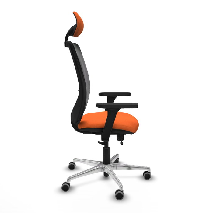 PIQUERAS Y CRESPO Silla de oficina Zulema Naranja y Negro