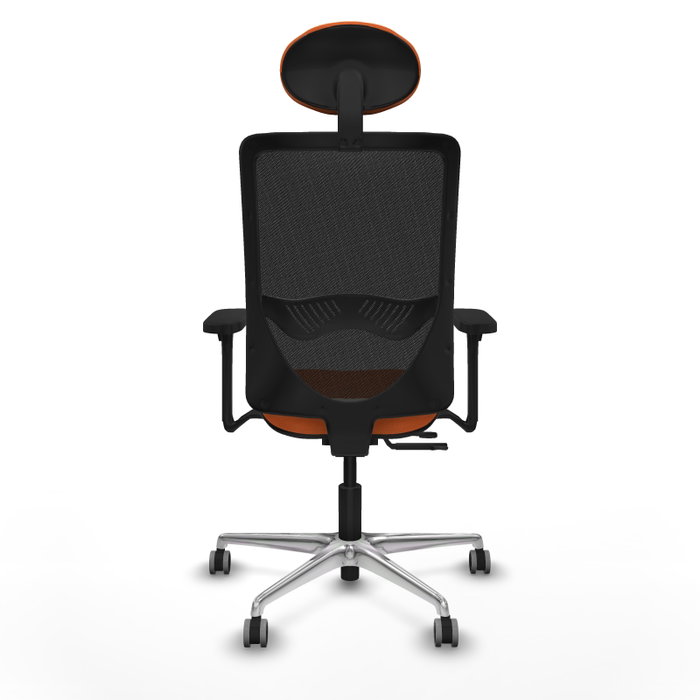 PIQUERAS Y CRESPO Silla de oficina Zulema Naranja y Negro