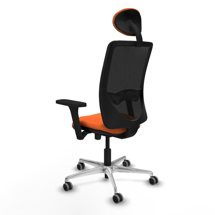 PIQUERAS Y CRESPO Silla de oficina Zulema Naranja y Negro