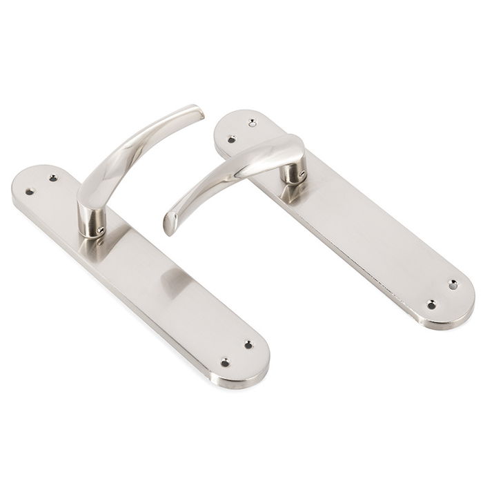 Herrajes Alk Manilla Zeus 241X45 Niquel Satinado