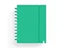 Carchivo Ingeniox Cuaderno Anillas A5 80 Hojas Cuadriculada Verde Tapa Foam