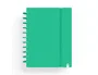 Carchivo Ingeniox Cuaderno Anillas A5 80 Hojas Cuadriculada Verde Tapa Foam