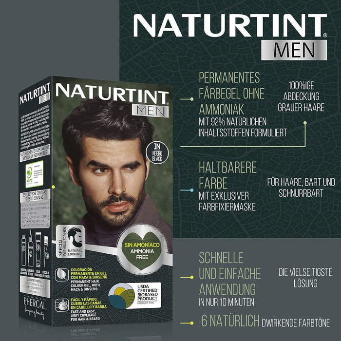 Naturtint MEN Tinte sin amoníaco 7N rubio avellana Naturtint MEN Tinte sin amoníaco 7N rubio avellana