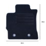 OCC Design Alfombrilla a Medida Toyota Auris (2013-Presente) 5 PZ