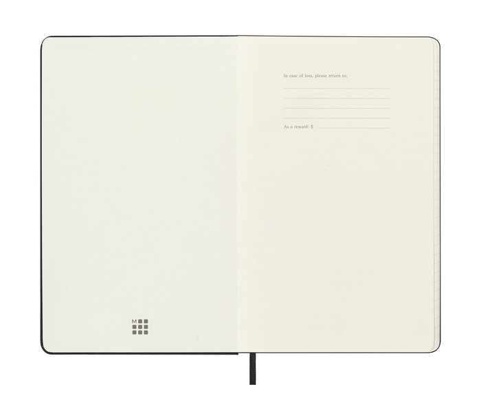 Moleskine DHB18DC3Y26 Agenda Diaria 18 Meses 2025-2026 Tapa Dura Negra 13 x 21 cm