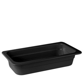 Vollrath Pujadas Cubeta de Melamina Negra GN 1/3-100 para Buffet y Exposición