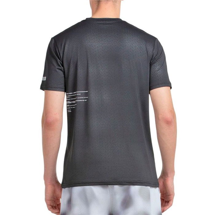 Camiseta de Manga Corta Hombre Bullpadel Mofero Negro Pádel 36,5
