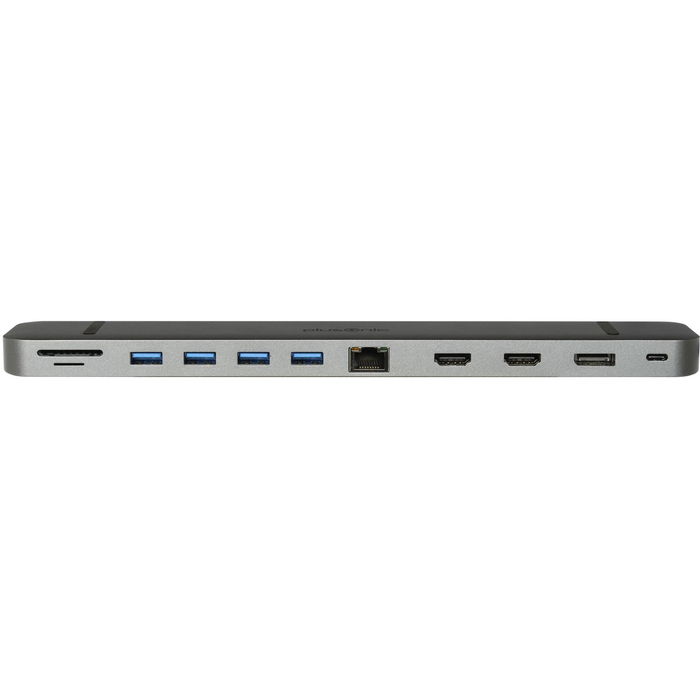 Plusonic USB-C Hub 9 en 1 con HDMI, DisplayPort, LAN y Puertos USB, Adaptador Docking