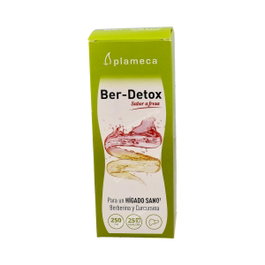PLAMECA Ber-Detox Complemento Alimenticio para Detox y Función Hepática - Sabor Fresa - 250 ml
