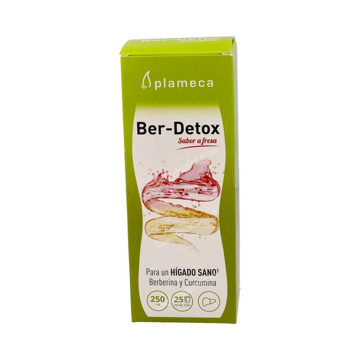 PLAMECA Ber-Detox Complemento Alimenticio para Detox y Función Hepática - Sabor Fresa - 250 ml PLAMECA Ber-Detox Complemento Alimenticio para Detox y Función Hepática - Sabor Fresa - 250 ml