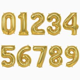 OH YEAH Globo Poliamida Nº6 100 cm Oro Metalizado