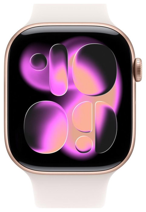 Apple Watch Series 11 GPS 42mm Rose Gold Aluminium Case | Light Blush Sport Band - S/M Apple Watch Series 11 GPS 42mm Rose Gold Aluminium Case | Light Blush Sport Band - S/M