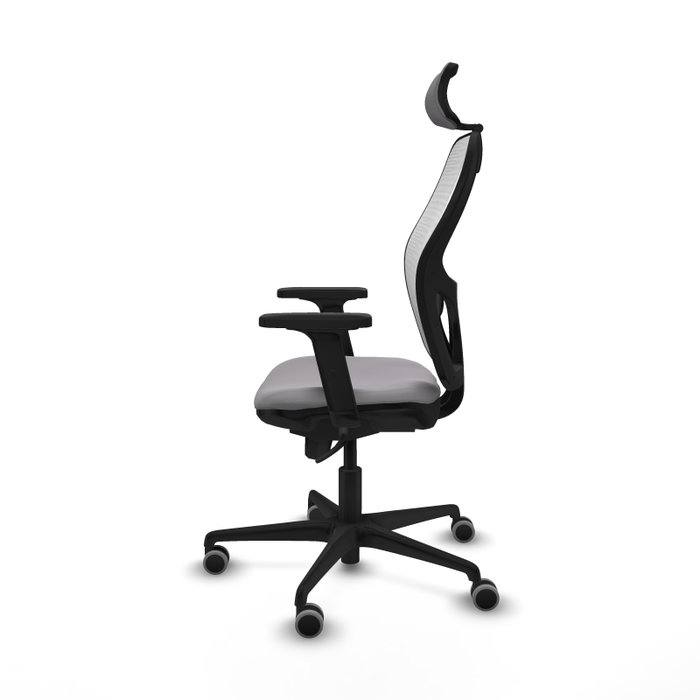 PIQUERAS Y CRESPO Silla de oficina Jorquera con mecanismo Sincro Gris y Blanco