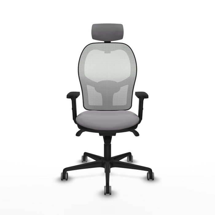PIQUERAS Y CRESPO Silla de oficina Jorquera con mecanismo Sincro Gris y Blanco