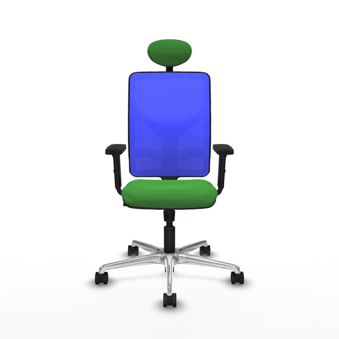PIQUERAS Y CRESPO Silla de oficina Motilla Verde y Azul con mecanismo Sincro PIQUERAS Y CRESPO Silla de oficina Motilla Verde y Azul con mecanismo Sincro
