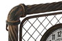 DKD Home Decor Reloj de Pared de Hierro con Acabado Envejecido Gris Oscuro