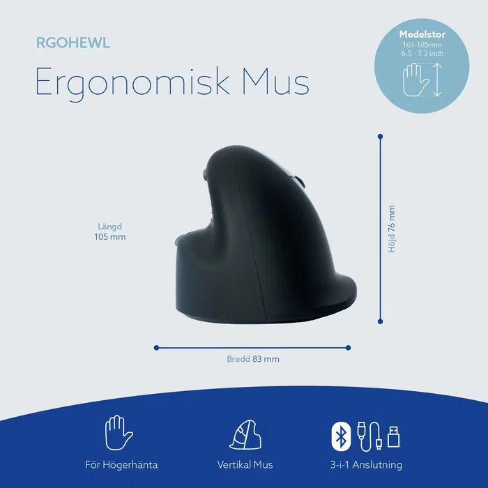 R-Go Tools Numpad Break Bluetooth Blanco