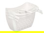 Berilo Set 3 Cesta Organizadora Baño Colgar Blanca Plástico PP 22x17x13 cm (Set de 12)