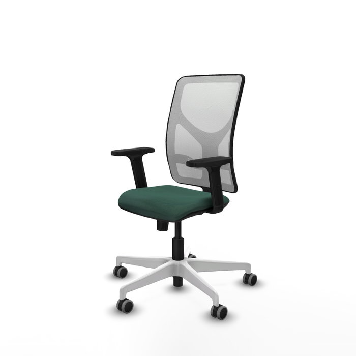 PIQUERAS Y CRESPO Silla de oficina Motilla con mecanismo Sincro, Verde botella y Blanco PIQUERAS Y CRESPO Silla de oficina Motilla con mecanismo Sincro, Verde botella y Blanco