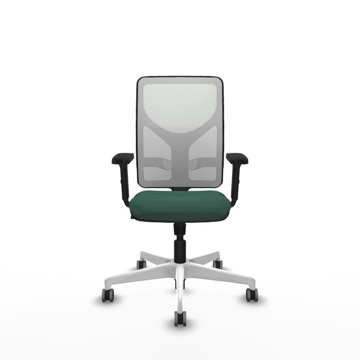 PIQUERAS Y CRESPO Silla de oficina Motilla con mecanismo Sincro, Verde botella y Blanco PIQUERAS Y CRESPO Silla de oficina Motilla con mecanismo Sincro, Verde botella y Blanco