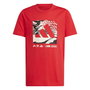 Camiseta de Manga Corta Infantil Adidas Camo Logo Rojo