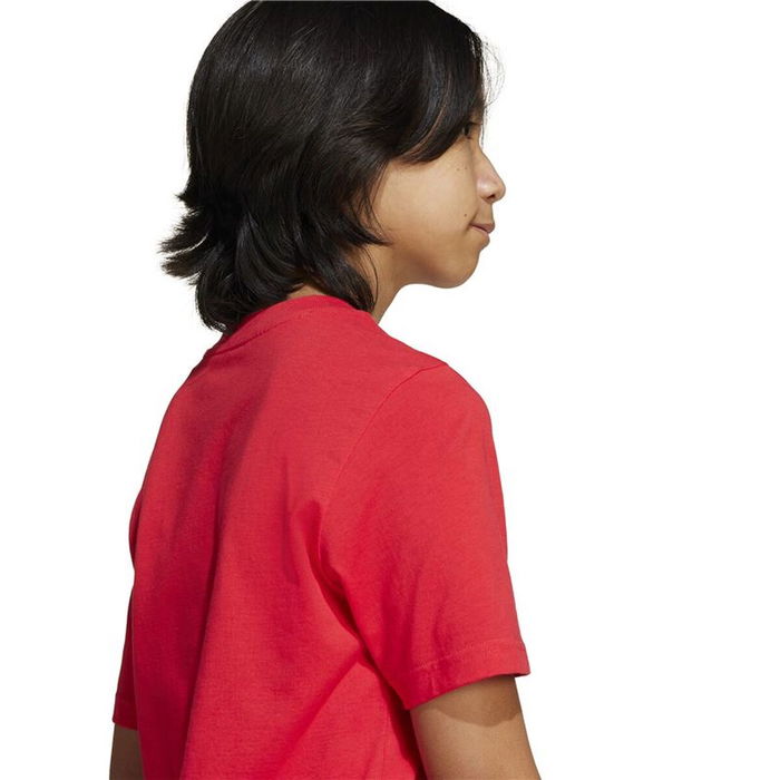 Camiseta de Manga Corta Infantil Adidas Camo Logo Rojo