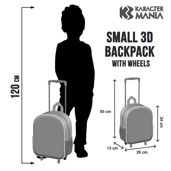 Karactermania Mochila 3D con Ruedas Los Vengadores Almighty Rojo