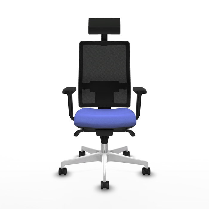 PIQUERAS Y CRESPO Silla de oficina Horna con mecanismo Sincro, Azul claro y Negro PIQUERAS Y CRESPO Silla de oficina Horna con mecanismo Sincro, Azul claro y Negro