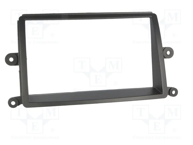 ACV Bastidor de montaje de radio para Mitsubishi 2 DIN, Negro