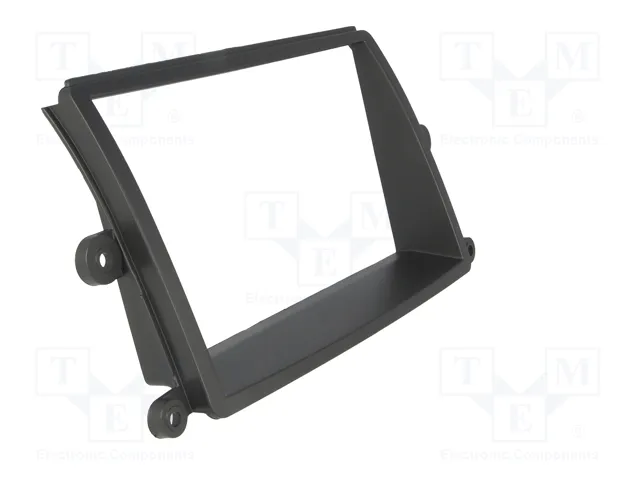 ACV Bastidor de montaje de radio para Mitsubishi 2 DIN, Negro