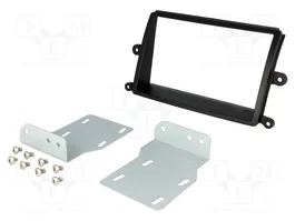ACV Bastidor de montaje de radio para Mitsubishi 2 DIN, Negro