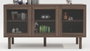 DKD Home Decor Buffet KITH MDF y Cristal Marrón Oscuro