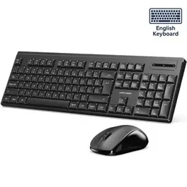 Vention KTZB0-EN Teclado y Ratón Inalámbricos Inglés Negro